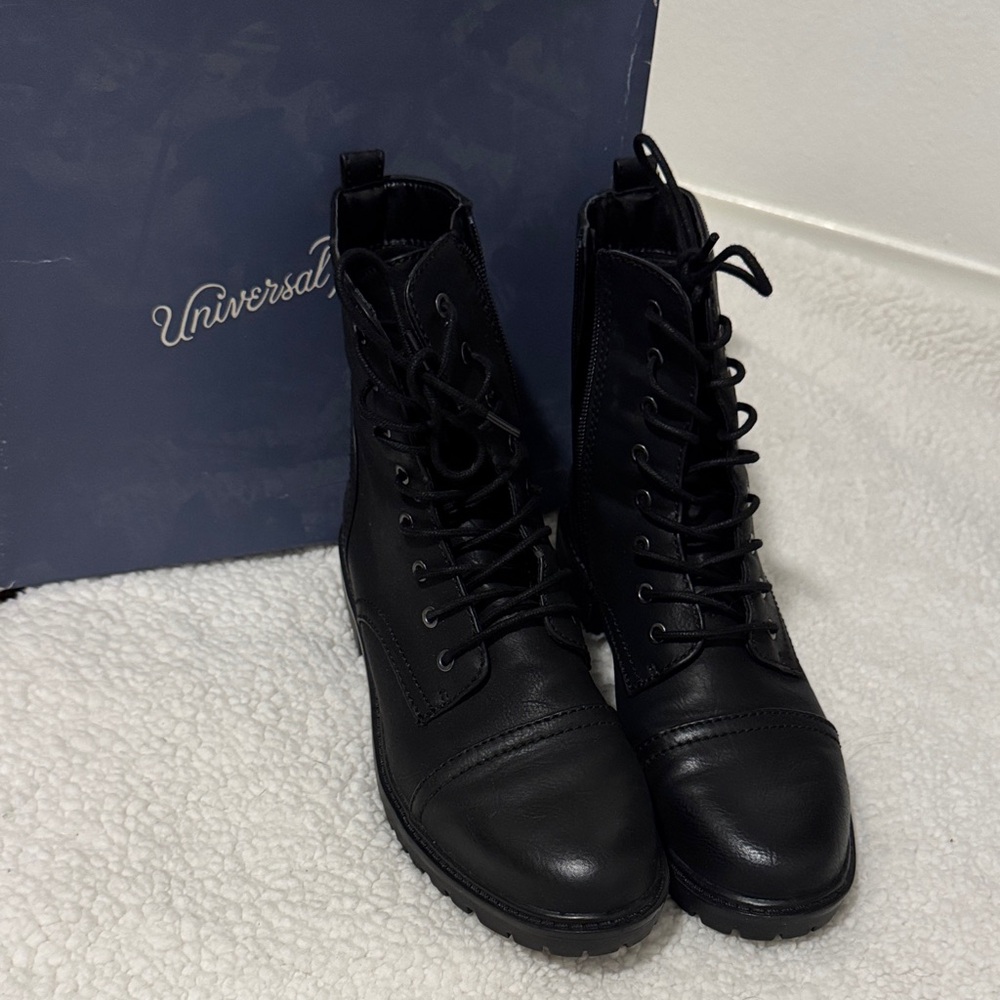 Universal Black Combat Boots for Women